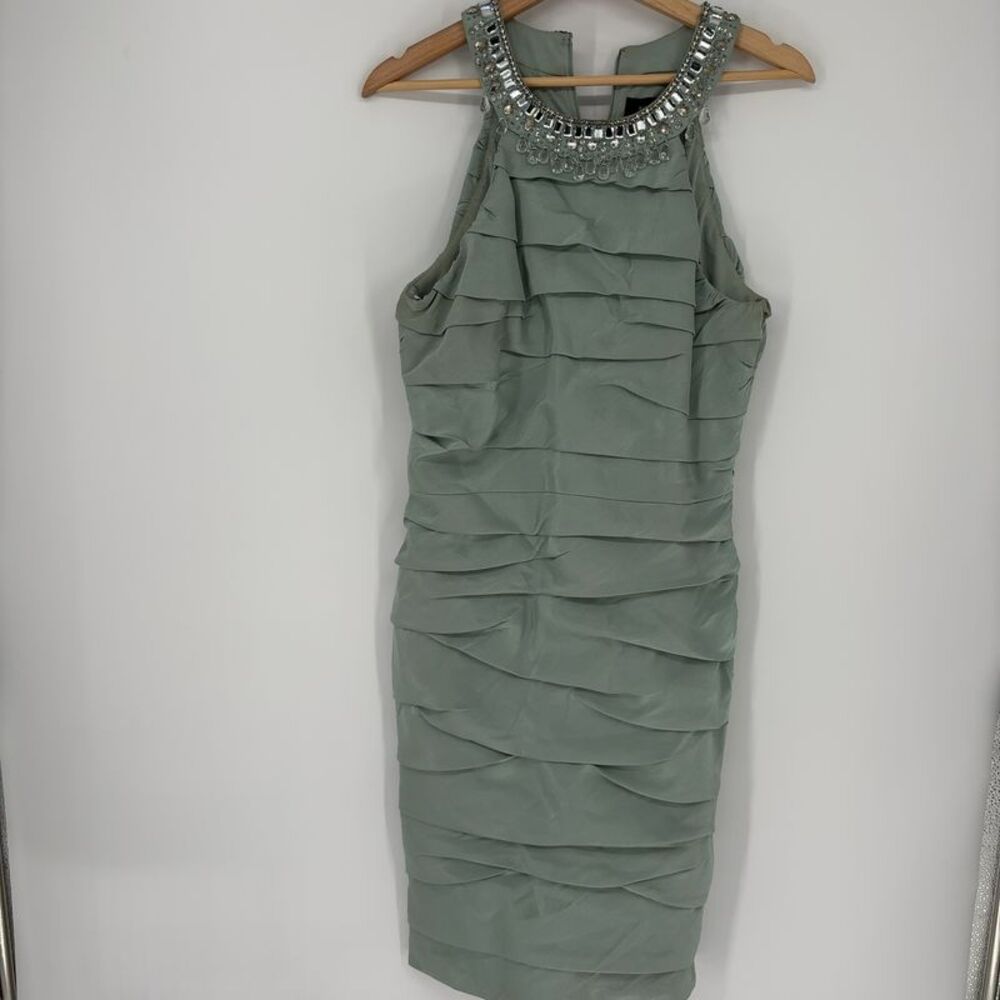 R & M Richards Green Special Occasion Dress